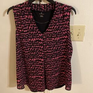 Women’s top size Large, color is black & pink